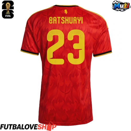 Dres Belgicko Michy Batshuayi #23 Domáci MS 2026 Krátky Rukáv